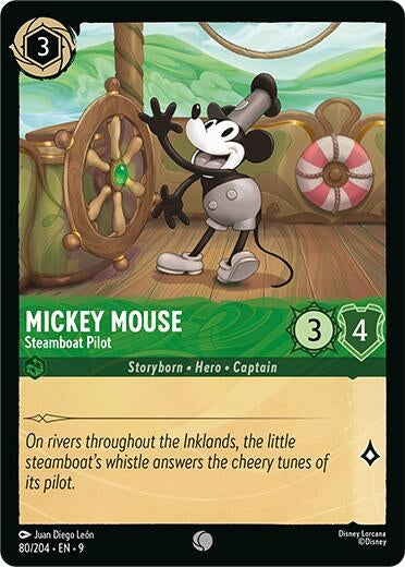 Image for Mickey Mouse - Steamboat Pilot (80/204) (Fabled) - Disney Lorcana