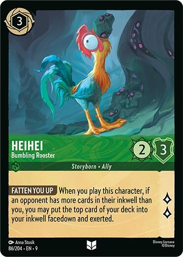 Image for Heihei - Bumbling Rooster (86/204) (Fabled) - Disney Lorcana