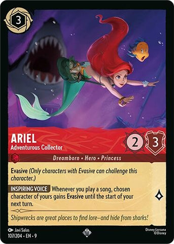 Image for Ariel - Adventurous Collector (107/204) (Fabled) - Disney Lorcana