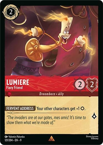 Image for Lumiere - Fiery Friend (121/204) (Fabled) - Disney Lorcana