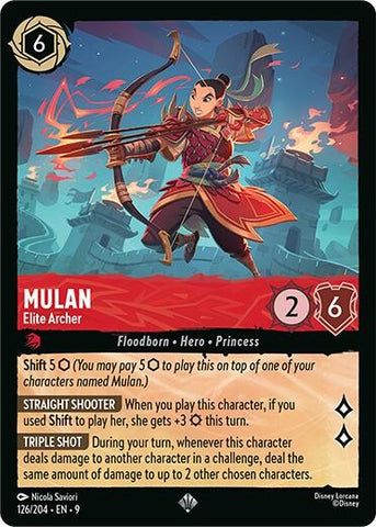 Image for Mulan - Elite Archer (126/204) (Fabled) - Disney Lorcana