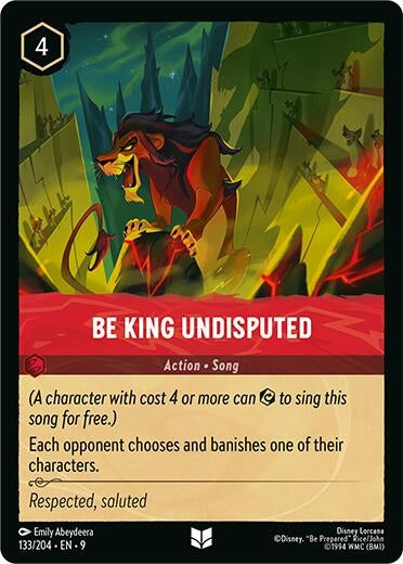Image for Be King Undisputed (133/204) (Fabled) - Disney Lorcana