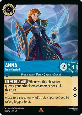 Image for Anna - True-Hearted (137/204) (Fabled) - Disney Lorcana