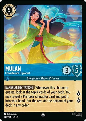 Image for Mulan - Considerate Diplomat (142/204) (Fabled) - Disney Lorcana