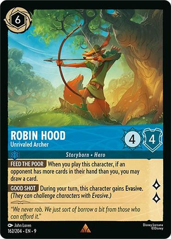 Image for Robin Hood - Unrivaled Archer (162/204) - Disney Lorcana