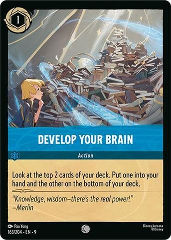 Image for Develop Your Brain (163/204) (Fabled) - Disney Lorcana