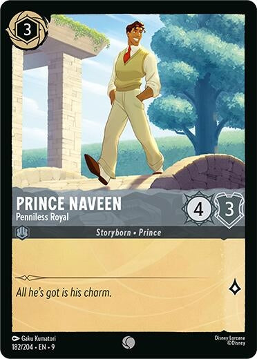 Image for Prince Naveen - Penniless Royal (182/204) - Disney Lorcana