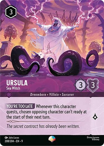 Image for Ursula - Sea Witch (Epic) (208/204) - Disney Lorcana
