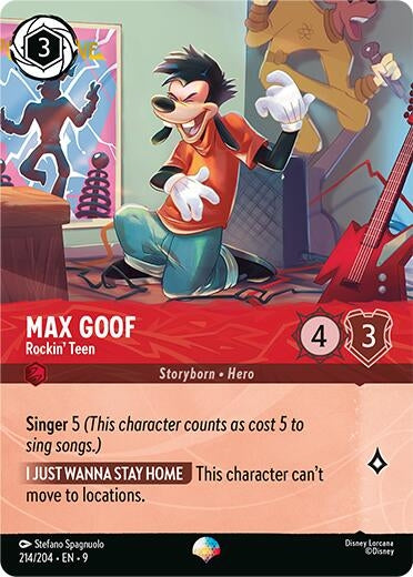 Image for Max Goof - Rockin' Teen (Epic) (214/204) (Fabled) - Disney Lorcana