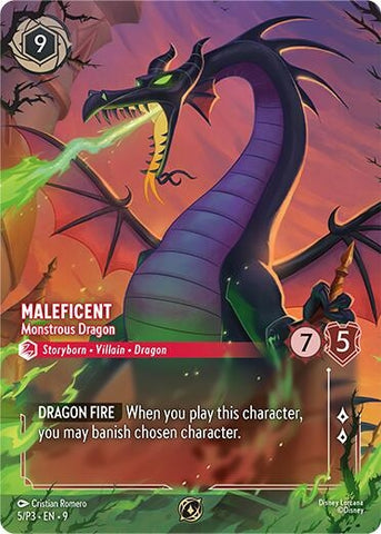 Image for Maleficent - Monstrous Dragon (Store Championship) (5/P3) (Disney Lorcana Promo Cards) - Disney Lorcana