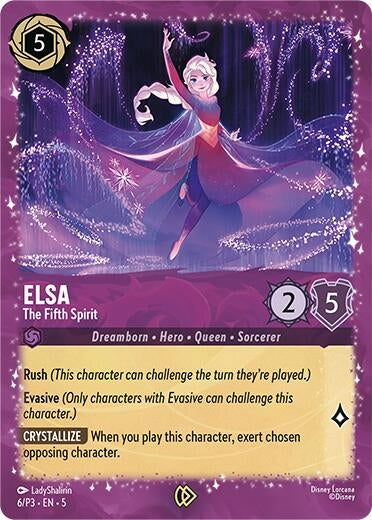 Image for Elsa - The Fifth Spirit (6/P3) (Disney Lorcana Promo Cards) - Disney Lorcana