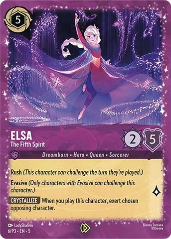 Image for Elsa - The Fifth Spirit (6/P3) (Disney Lorcana Promo Cards) - Disney Lorcana