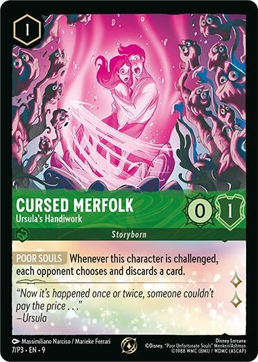 Image for Cursed Merfolk - Ursula's Handiwork (7/P3) (Disney Lorcana Promo Cards) - Disney Lorcana