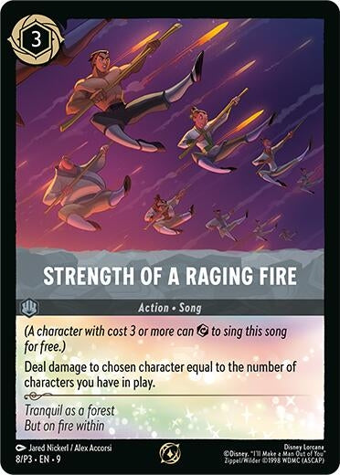 Image for Strength of a Raging Fire (8/P3) (Disney Lorcana Promo Cards) - Disney Lorcana