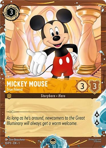 Image for Mickey Mouse - True Friend (Disney Cruise Promo) (10/P3) (Disney Lorcana Promo Cards) - Disney Lorcana