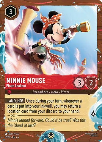 Image for Minnie Mouse - Pirate Lookout (Disney Cruise Promo) (17/P3) (Disney Lorcana Promo Cards) - Disney Lorcana