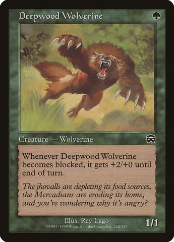Image for Deepwood Wolverine (242) [Mercadian Masques]