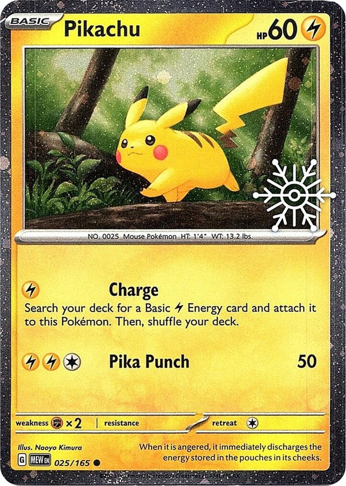 Image for Pikachu - 025/165 (Holoiday Calendar) (025/165) (Miscellaneous Cards & Products) - Pokemon