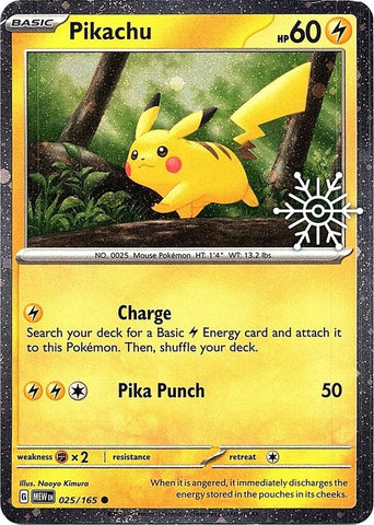 Image for Pikachu - 025/165 (Holoiday Calendar) (025/165) (Miscellaneous Cards & Products) - Pokemon