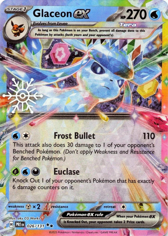 Image for Glaceon ex - 026/131 (Holiday Calendar) (026/131) - Pokemon