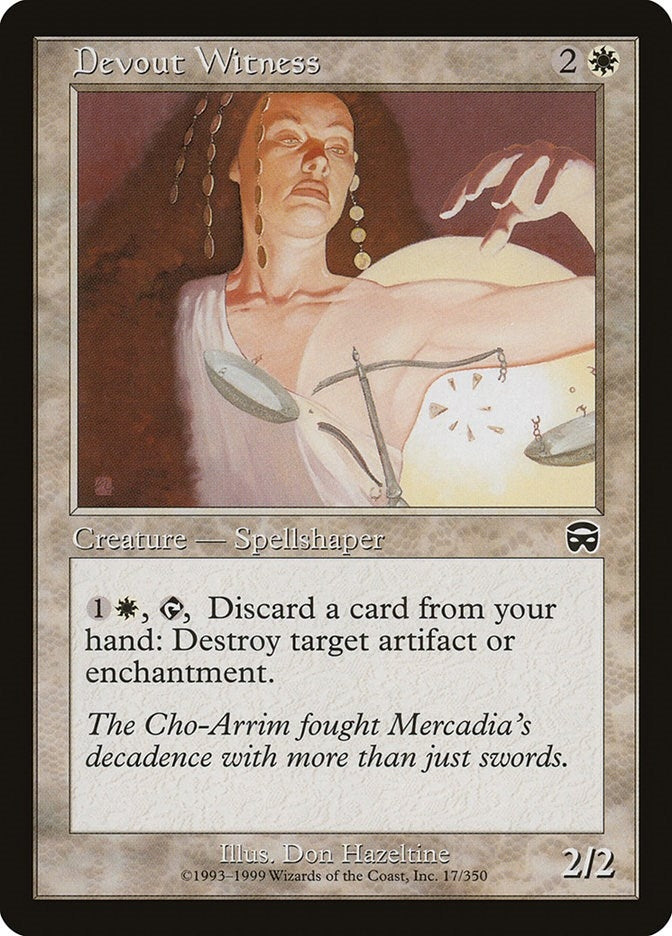 Image for Devout Witness (17) [Mercadian Masques]