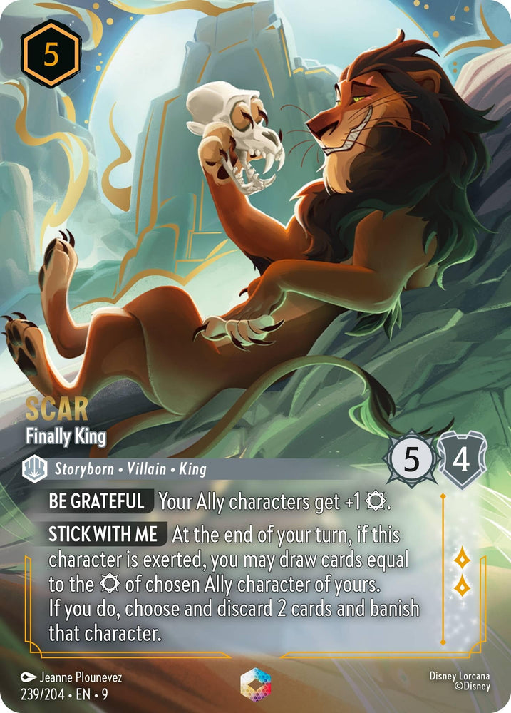 Image for Scar - Finally King (Enchanted) (239/204) - Disney Lorcana