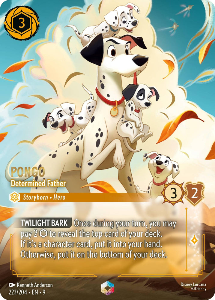 Image for Pongo - Determined Father (Enchanted) (223/204) - Disney Lorcana