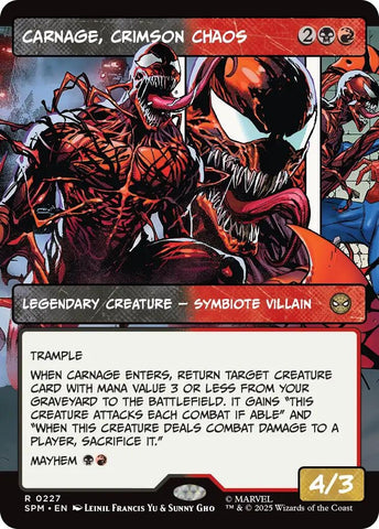 Image for Carnage, Crimson Chaos (Borderless) (227) (Marvel's Spider-Man) - Magic: The Gathering