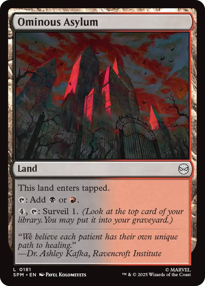 Image for Ominous Asylum (181) (Marvel's Spider-Man) - Magic: The Gathering