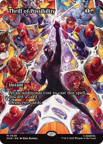 Image for Thrill of Possibility (Borderless) (28) (Marvel Eternal-Legal) - Magic: The Gathering