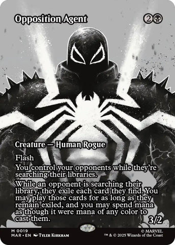 Image for Opposition Agent (Borderless) (19) (Marvel Eternal-Legal) - Magic: The Gathering