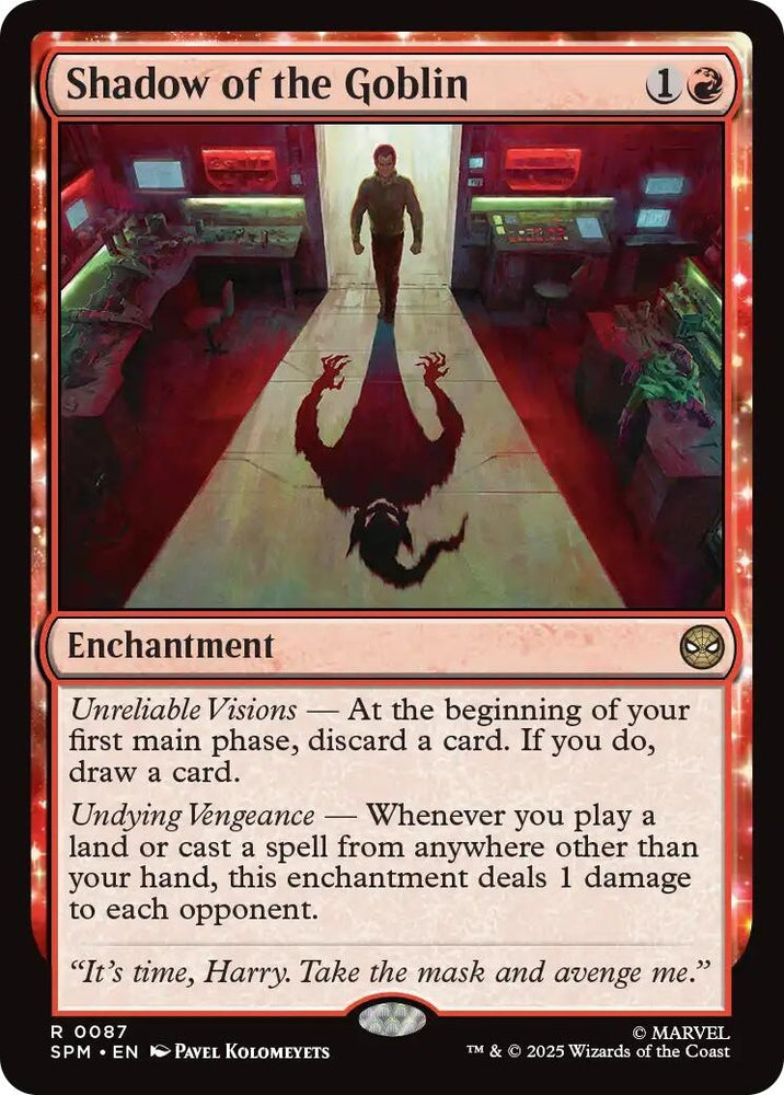 Image for Shadow of the Goblin (87) (Marvel's Spider-Man) - Magic: The Gathering