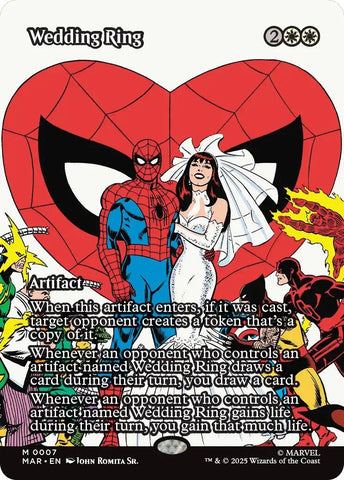 Image for Wedding Ring (Borderless) (7) (Marvel Eternal-Legal) - Magic: The Gathering