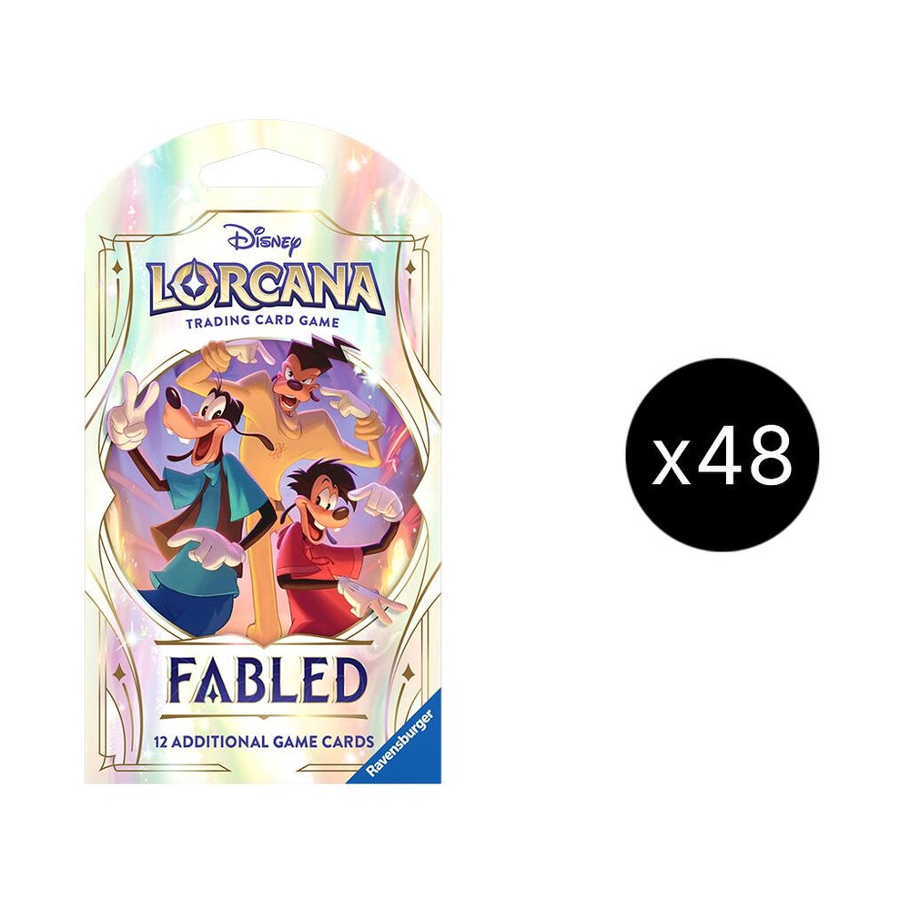 Image for Disney Lorcana: Fabled Sleeved Booster Pack Case - Disney Lorcana