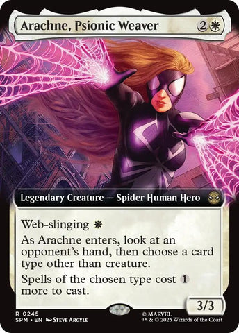 Image for Arachne, Psionic Weaver (Extended Art) (245) (Marvel's Spider-Man) - Magic: The Gathering