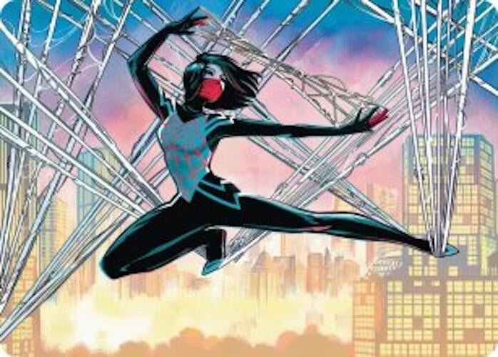 Image for Silk, Web Weaver Art Card (39/54) (39) - Magic: The Gathering