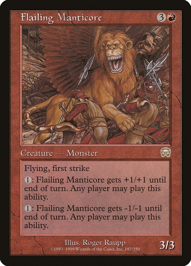 Image for Flailing Manticore (187) [Mercadian Masques]