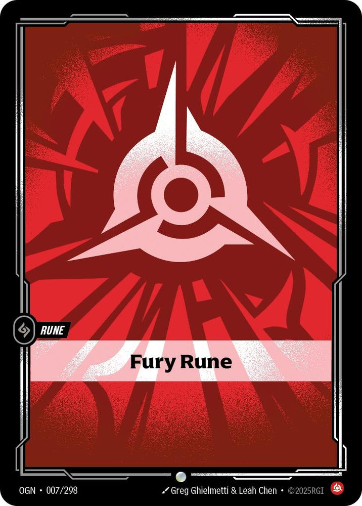 Image for Fury Rune (007/298) (Origins) - Riftbound: League of Legends Trading Card Game