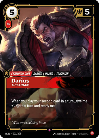 Image for Darius - Trifarian (027/298) (Origins) - Riftbound: League of Legends Trading Card Game