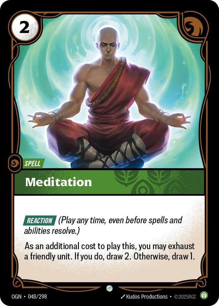 Image for Meditation (048/298) (Origins) - Riftbound: League of Legends Trading Card Game