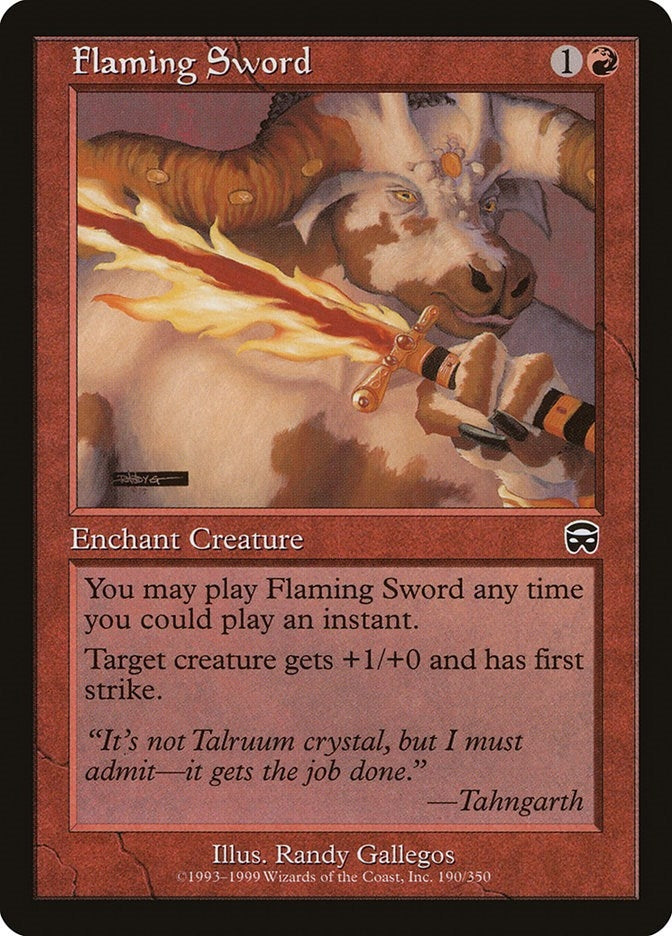 Image for Flaming Sword (190) [Mercadian Masques]