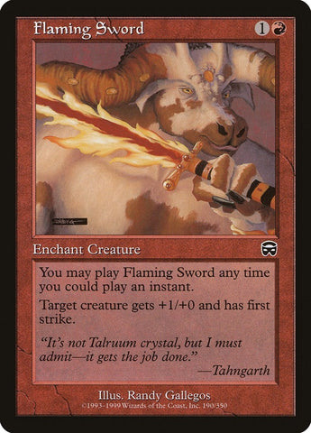 Image for Flaming Sword (190) [Mercadian Masques]