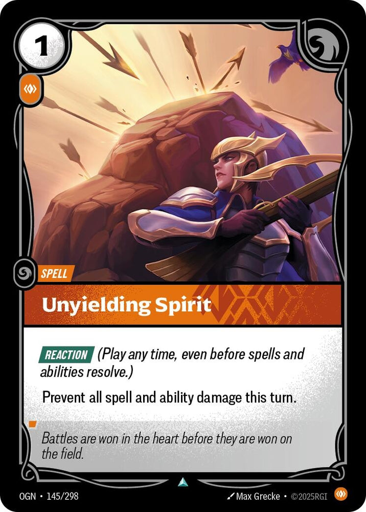 Image for Unyielding Spirit (145/298) (Origins) - Riftbound: League of Legends Trading Card Game