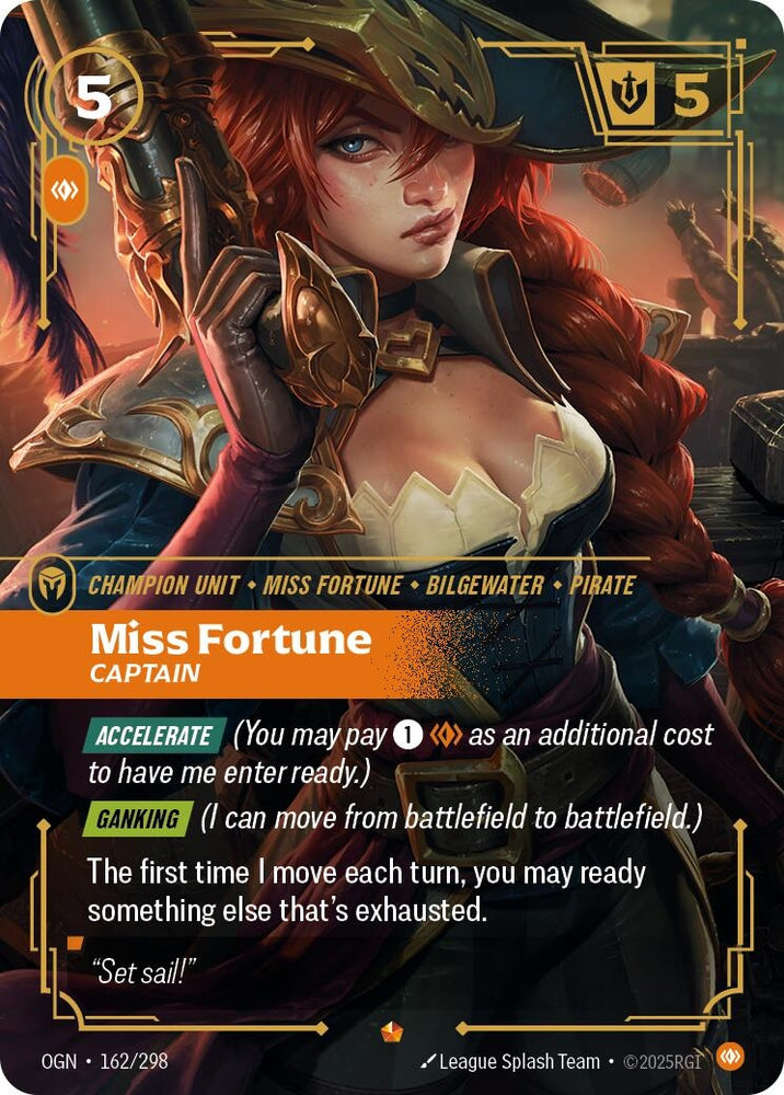 Image for Miss Fortune - Captain (162/298) (Origins) - Riftbound: League of Legends Trading Card Game