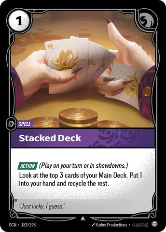 Image for Stacked Deck (183/298) (Origins) - Riftbound: League of Legends Trading Card Game
