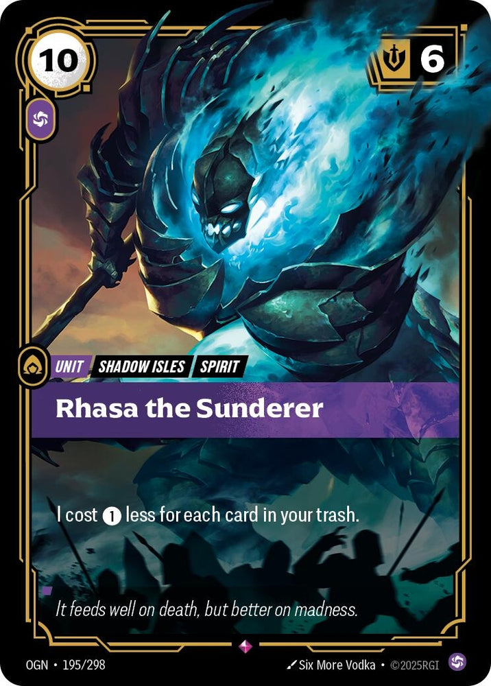 Image for Rhasa the Sunderer (195/298) (Origins) - Riftbound: League of Legends Trading Card Game