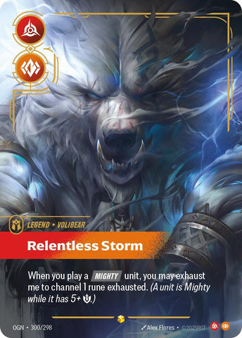 Image for Volibear - Relentless Storm (Showcase) (300/298) (Origins) - Riftbound: League of Legends Trading Card Game
