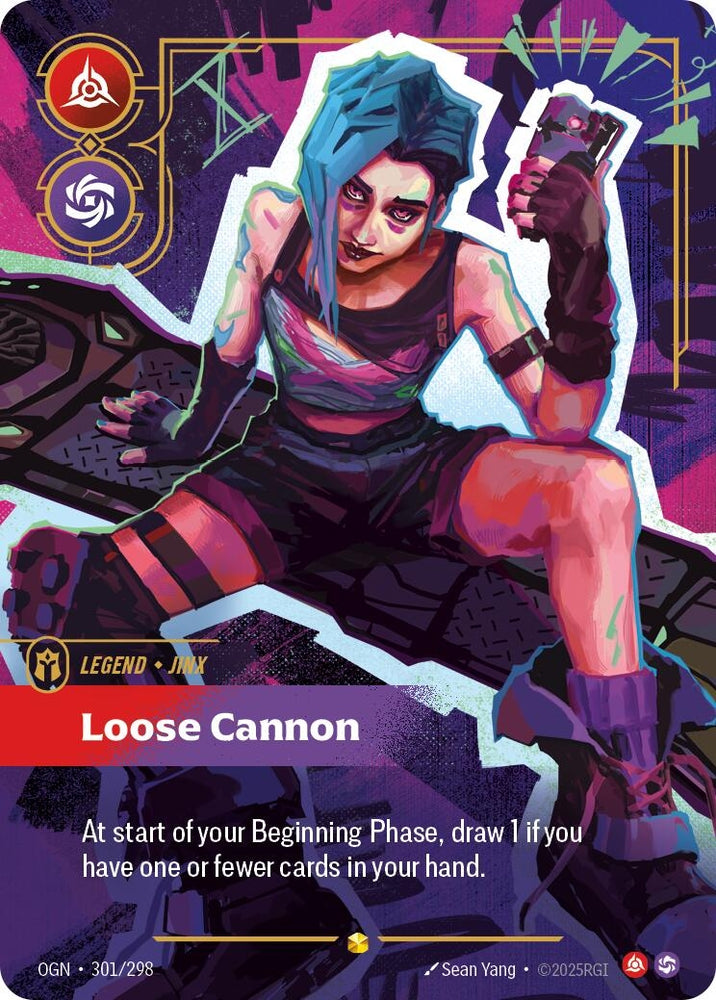 Image for Jinx - Loose Cannon (Showcase) (301/298) (Origins) - Riftbound: League of Legends Trading Card Game