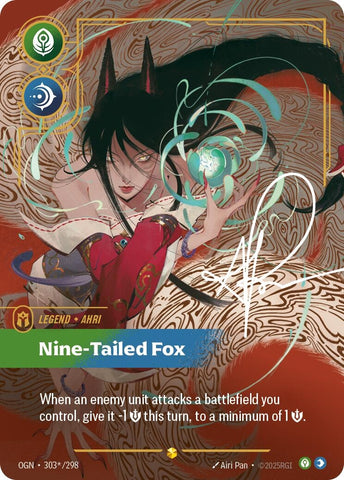 Image for Ahri - Nine-Tailed Fox (Alternate Art) (303*/298) (Origins) - Riftbound: League of Legends Trading Card Game