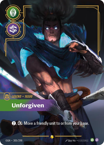 Image for Yasuo - Unforgiven (Showcase) (305/298) (Origins) - Riftbound: League of Legends Trading Card Game